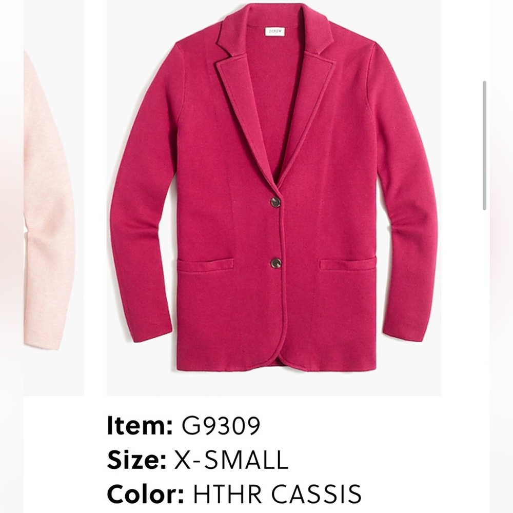 J Crew Sweater-blazer Item G9309 NWOT